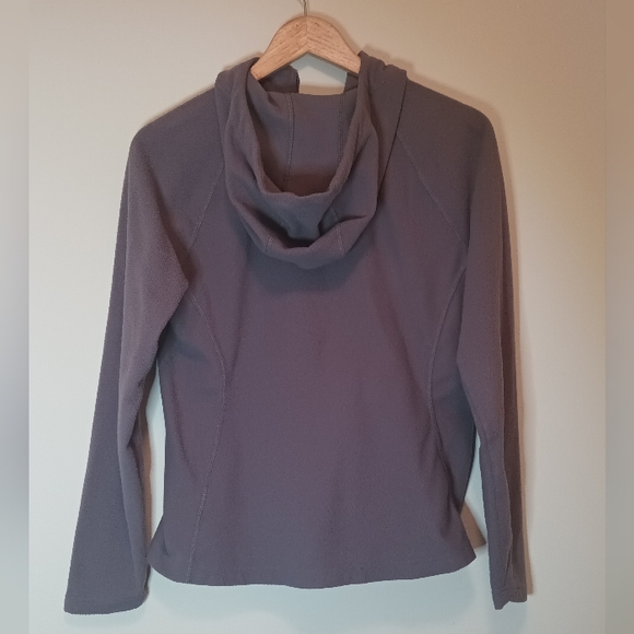 The North Face Women's Lavender/Grey Fleece Zip Hoodie SZ Med - Picture 5 of 6